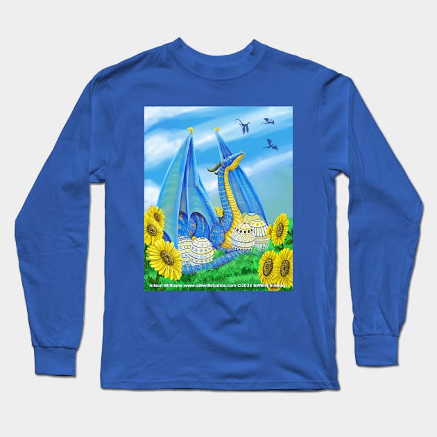 A Dragon for Easter Long Sleeve T-Shirt by SillWill Studios